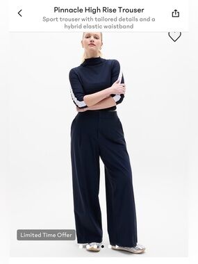 Athleta NWT Pinnacle Trouser navy